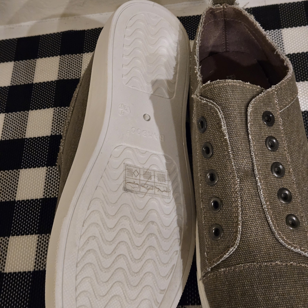 BAMBOO Olive Green Slip-On Sneakers - Picture 5 of 7